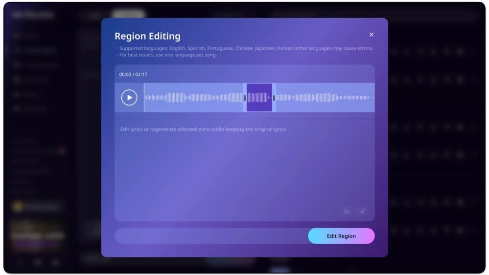 Edit without starting over preview
