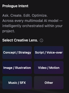 Prologue Intent workflow