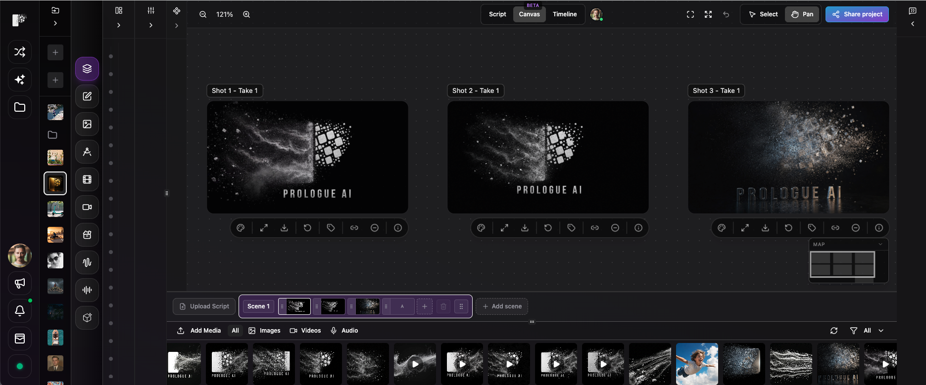 Personal library projects preview
