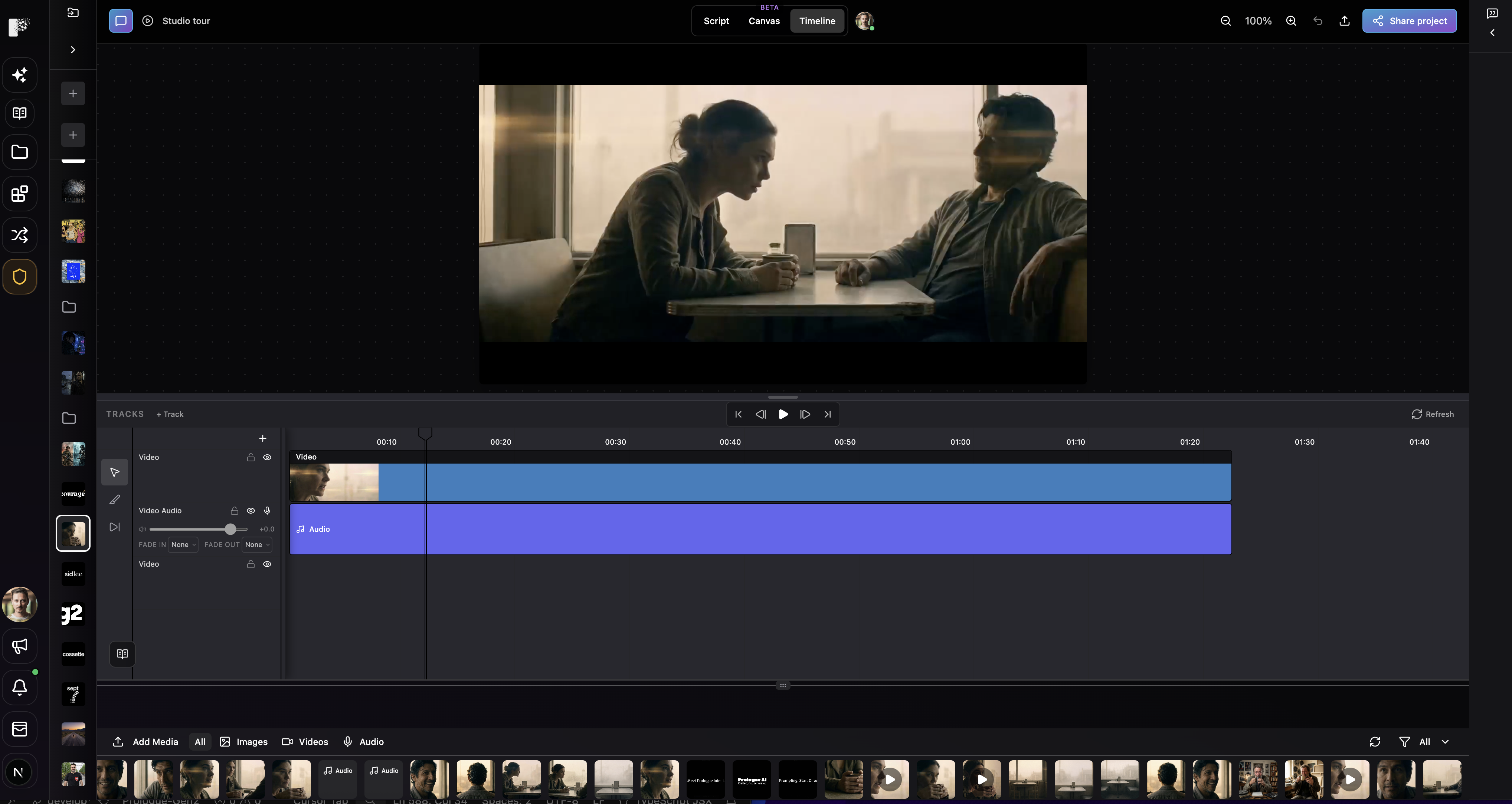 Visualize and preview your timeline in Studio