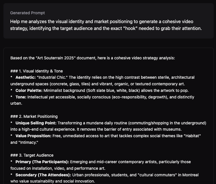 Prologue Intent workflow
