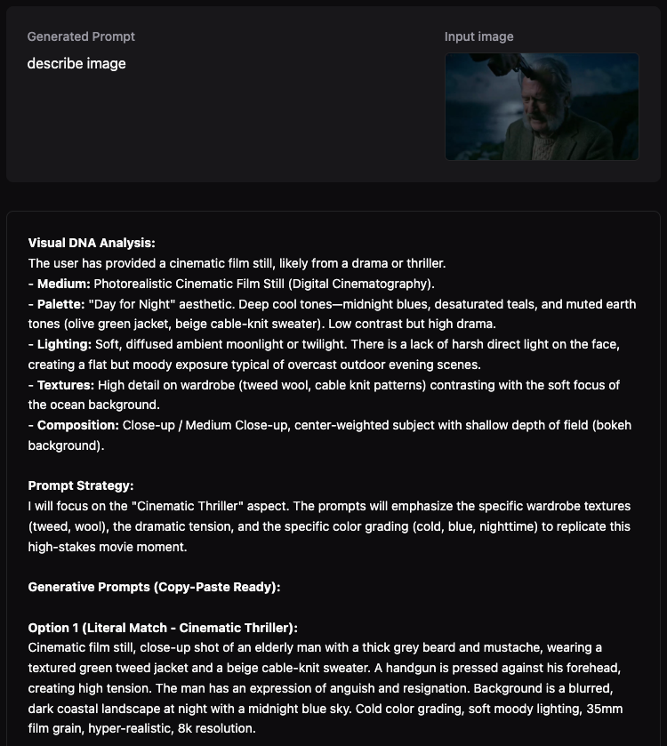 Prologue Intent screenshot